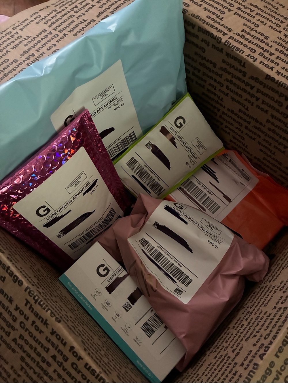 Mystery box: 6 unclaimed packages!